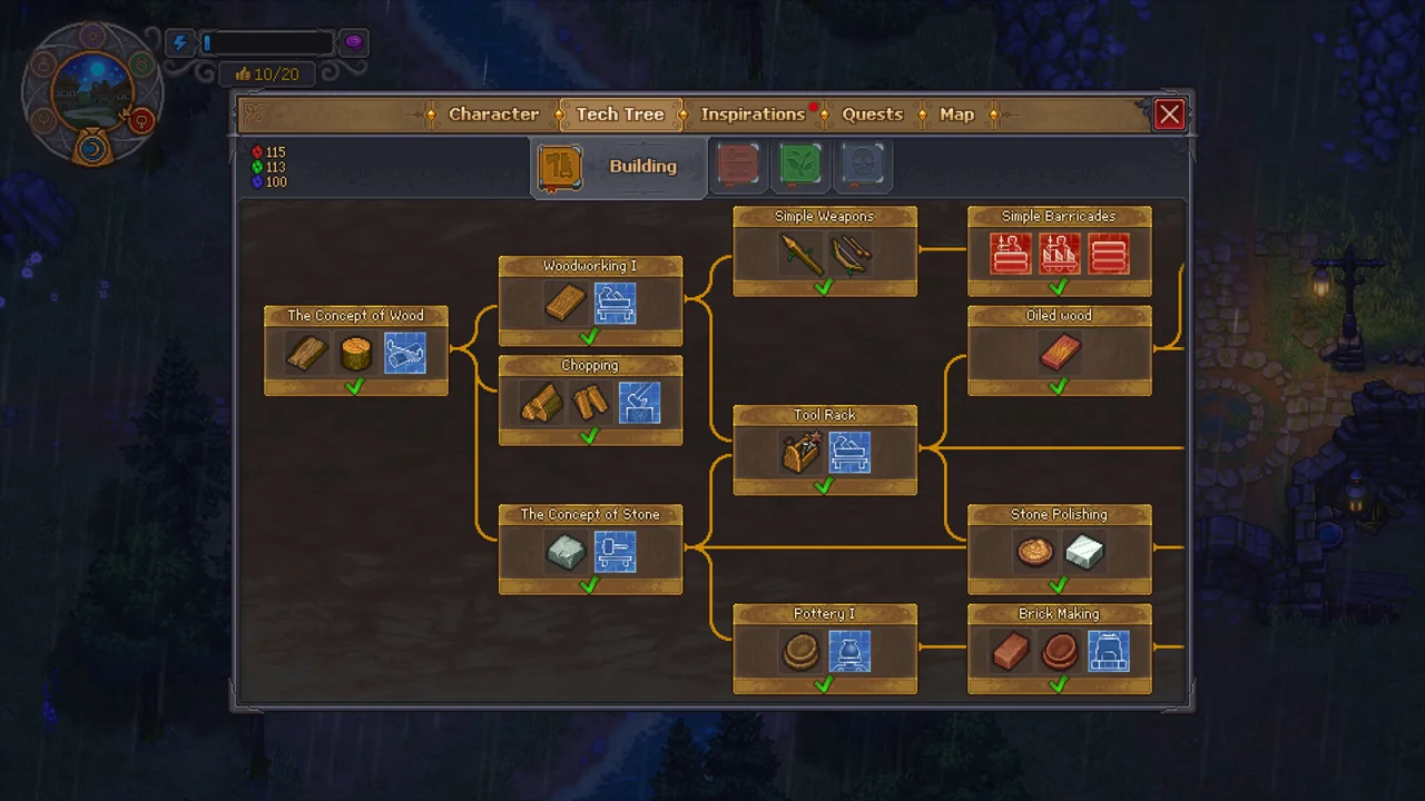 Graveyard Keeper 2 — official Steam screenshot: production and automation in the graveyard workshop