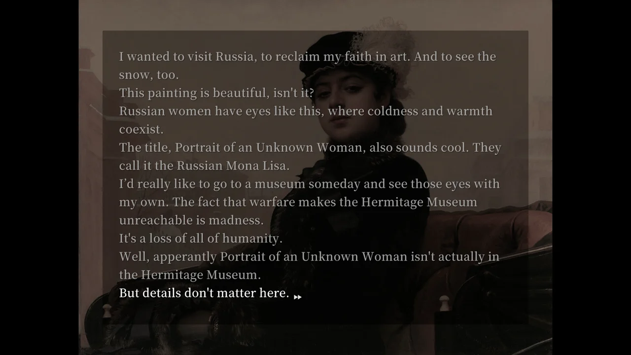 Sister Other Paranoia: another story scene showing the visual novel's unsettling atmosphere and character art