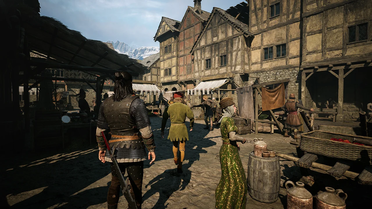 The Blood of Dawnwalker screenshot: night-time scene with vampire abilities